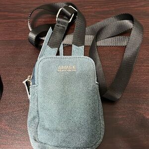 Aimee Kestenberg denim look leather crossbody